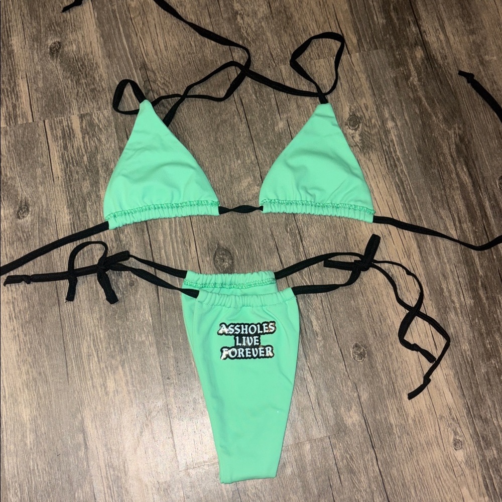 Assholes live forever string bikini 
Medium - Picture 2 of 2